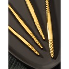 Набор столовых приборов Доляна «Античность», 4 предмета, нержавеющая сталь, золотистый - Фото 3