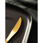 Набор столовых приборов Доляна «Античность», 4 предмета, нержавеющая сталь, золотистый - Фото 4