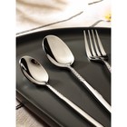 Набор столовых приборов Доляна «Античность», 4 предмета, нержавеющая сталь, серебристый - Фото 2