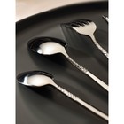 Набор столовых приборов Доляна «Античность», 4 предмета, нержавеющая сталь, серебристый - Фото 5