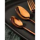 Набор столовых приборов из нержавеющей стали Magistro «Античность», 4 предмета, цвет бронзовый - Фото 2