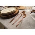 Набор столовых приборов из нержавеющей стали Magistro «Античность», 4 предмета, цвет бронзовый - Фото 7