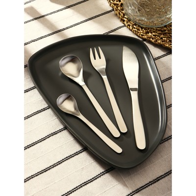 Набор столовых приборов из нержавеющей стали Magistro Aqua, 4 предмета, цвет серебряный