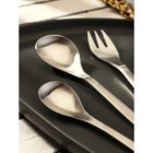 Набор столовых приборов из нержавеющей стали Magistro Aqua, 4 предмета, цвет серебряный - Фото 2