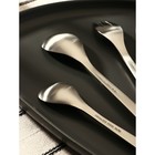 Набор столовых приборов из нержавеющей стали Magistro Aqua, 4 предмета, цвет серебряный - Фото 3