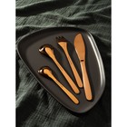 Набор столовых приборов из нержавеющей стали Magistro Aqua, 4 предмета, цвет бронзовый - Фото 4