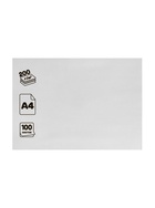 Картон белый А4, 100 листов, мелованный 200 г/м² - Фото 1