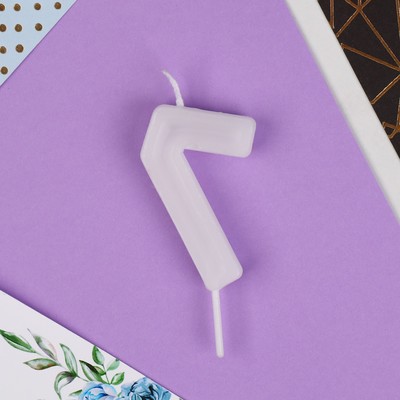 Свеча для торта, цифра «7», 5.5×8 см