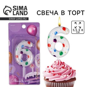 {{productViewItem.photos[photoViewList.activeNavIndex].Alt || productViewItem.photos[photoViewList.activeNavIndex].Description || 'Свеча для торта, цифра «6», 5,5 х 8 см'}}