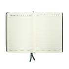 Ежедневник НЕдатированный А5, 136 листов в линейку, кожзам «Небраска», золотой срез, зелёный - Фото 18