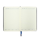 Ежедневник НЕдатированный А5, 136 листов в линейку, кожзам «Небраска», серебряный срез, синий - Фото 18