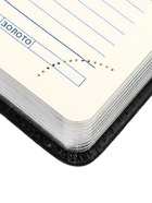 Ежедневник НЕдатированный А5, 136 листов в линейку, кожзам «Небраска», серебряный срез, чёрный - Фото 14