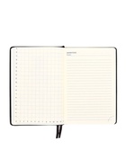 Ежедневник НЕдатированный А5, 136 листов в линейку, кожзам «Небраска», серебряный срез, чёрный 7895005