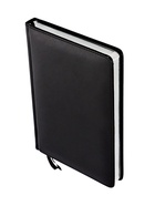 Ежедневник НЕдатированный А5, 136 листов в линейку, кожзам «Небраска», серебряный срез, чёрный - Фото 8