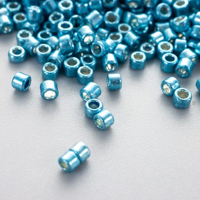Бисер стекло 11/0 «Цилиндр. Голубой глянец», 10 г