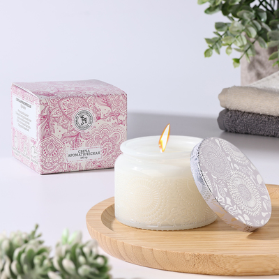 Свеча ароматическая в банке Orchid, 5×7 см, орхидея