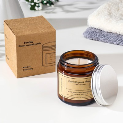 Ароматическая свеча в банке «Английская груша и фрезия», 6.5×5.5 см, 100 г