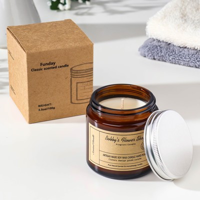 Ароматическая свеча в банке «Цветочный магазин Бобби», 6.5×5.5 см, 100 г