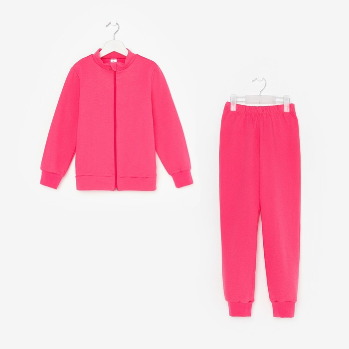 Костюм (джемпер, брюки) детский НАЧЁС, цвет фуксия, рост 92 см - Фото 1