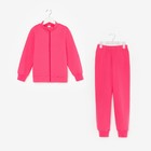 Костюм (джемпер, брюки) детский НАЧЁС, цвет фуксия, рост 104 см - Фото 6