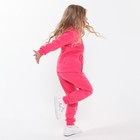 Костюм (джемпер, брюки) детский НАЧЁС, цвет фуксия, рост 116 см - Фото 4