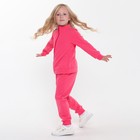 Костюм (джемпер, брюки) детский НАЧЁС, цвет фуксия, рост 128 см - фото 33483323
