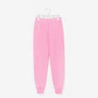 Костюм (джемпер, брюки) детский, цвет розовый, рост 98 см - фото 804963600