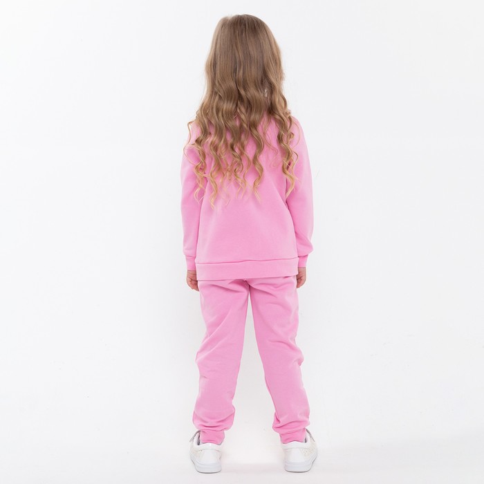 Костюм (джемпер, брюки) детский НАЧЁС, цвет розовый, рост 116 см