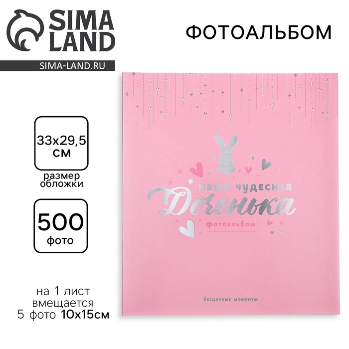 УЦЕНКА Фотоальбом на 500 фото 10×15 см «Наша чудесная Доченька» - Фото 1