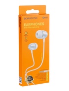 Наушники Borofone BM57 Platinum, вакуумные, микрофон, Jack 3.5 мм, кабель 1.2 м, серые - фото 51727561 Наушники Borofone BM57 Platinum, вакуумные, микрофон, Jack 3.5 мм, кабель 1.2 м, серые - фото 51727561