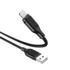 Кабель Borofone BX42, Lightning - USB, 2.4 А, 1 м, TPE оплётка, чёрный - Фото 3