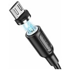 Кабель Borofone BX41, microUSB - USB, магнитный, 2.4 А, 1 м, PVC оплётка, чёрный 9088705 - фото 13830088