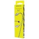 Кабель Borofone BX24, Type-C - USB, 3 А, 1 м, нейлоновая оплётка, серый 9088750 - фото 13830100