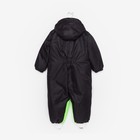 Комбинезон детский, цвет чёрный/салатовый, рост 80 см - фото 21711636