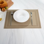 Салфетка сервировочная на стол Доляна «Окно», 45×30 см бежевая - Фото 4