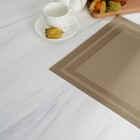 Салфетка сервировочная на стол Доляна «Окно», 45×30 см, цвет бежевый - Фото 5