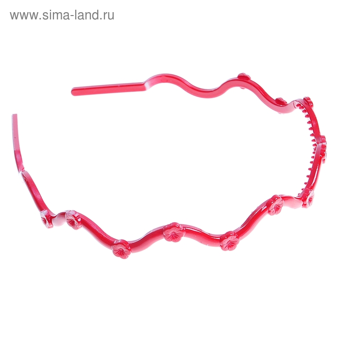 Ободок для волос "Танюша" волна цветочки, микс - Фото 1