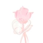 Сюрприз на палочке для букетов с сердечком цвет розовый - Фото 3