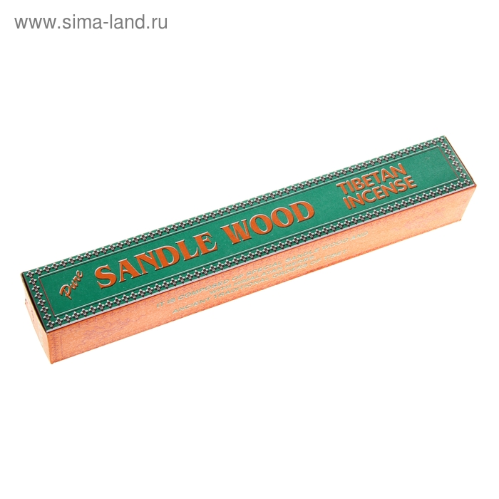 Благовония тибетские "Pure Tibetian Sandalwood. Чистый сандал", 40 палочек в упаковке, 20 см - Фото 1