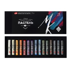 Пастель сухая, набор 15 цветов, Extra Soft, ЗХК "Мастер-класс", D-10 мм/L-65 мм, художественная, 253411960 9163917