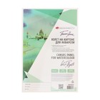 Холст на картоне хлопок 100% ЗХК "Белые ночи", 20 х 30 см, 3 мм, акриловый грунт, мелкое зерно - фото 24616890