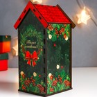 Новогодний чайный домик "Белочка" 20х10,5х9,5 см - фото 26345009