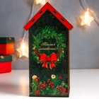 Новогодний чайный домик "Белочка" 20х10,5х9,5 см - фото 26345010