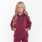 Костюм детский (толстовка, брюки) Adidas, цвет бордовый, рост 104 см - фото 31540447
