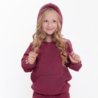 Костюм детский (толстовка, брюки) Adidas, цвет бордовый, рост 104 см - фото 31540448