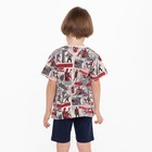 Футболка детская Marvel, цвет бежевый, рост 86-92 см (1-2 года) - фото 21712524