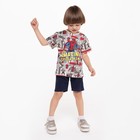 Футболка детская Marvel, цвет бежевый, рост 98-104 см (3-4 года) - фото 21712540