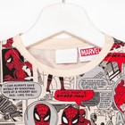 Футболка детская Marvel, цвет бежевый, рост 98-104 см (3-4 года) - фото 21712542