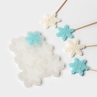 Форма для леденцов «Снежинки», силикон, 6 ячеек, 17×10×0.8 см, d=5 см, d=4.5 см, прозрачная - Фото 9