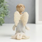 Сувенир полистоун "Девочка-ангел в венке из звёзд - молитва" лак 10,5х6х6,5 см - фото 9733242